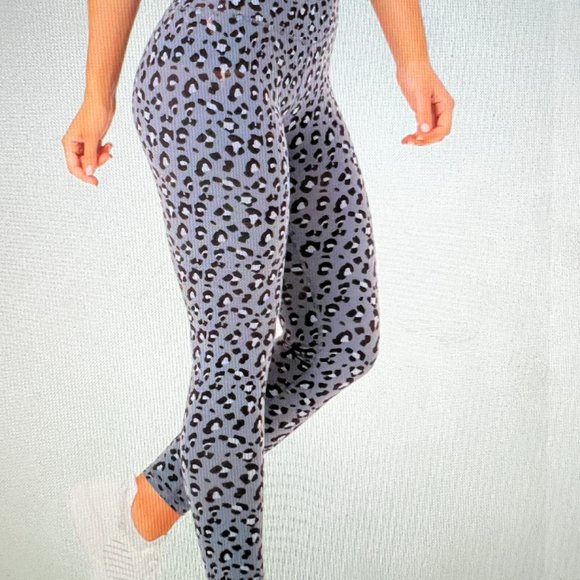 Ryderwear Hybrid Full Length Leggings - Steel Blue - L - Picture 2 of 2